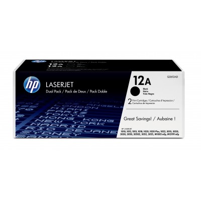 Toner HP 12A Nero 2 pezzi