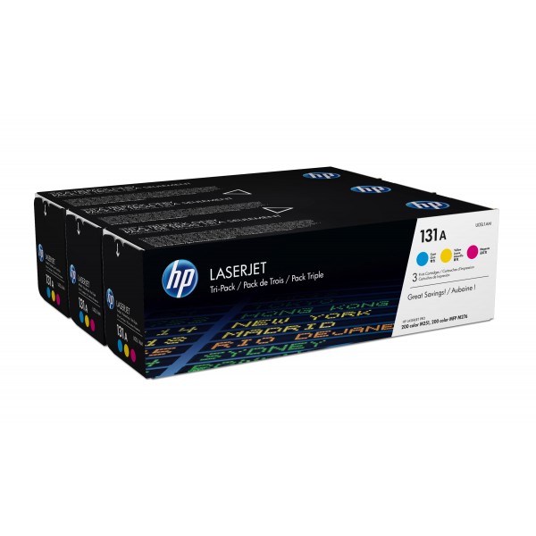 HP Multipack ciano / magenta / giallo U0SL1AM 131A CF211A + CF212A + CF213A