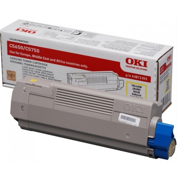 Toner OKI 43872305 Giallo