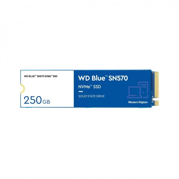 SSD M.2 WD Blue 250GB SN570 PCIe Gen3 x4 NVME