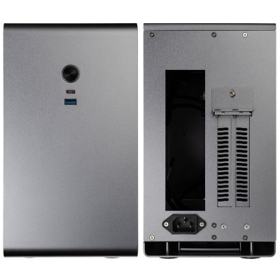 Case Kolink Rocket v2 Aluminium Mini-ITX Titanio