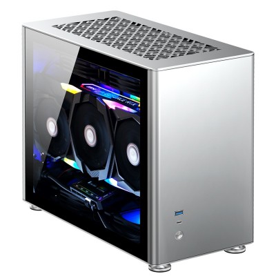 Case Jonsbo A4 Mini-ITX Vetro Temperato Silver