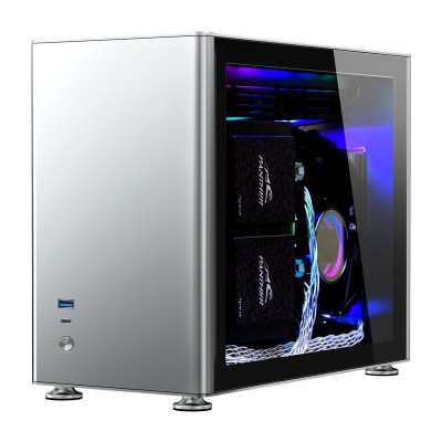 Case Jonsbo A4 Mini-ITX Vetro Temperato Silver