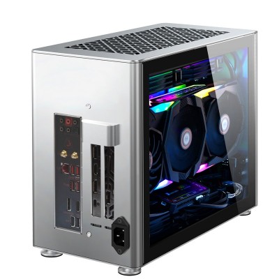 Case Jonsbo A4 Mini-ITX Vetro Temperato Silver