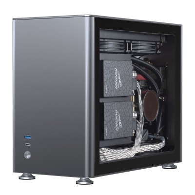 Case Jonsbo A4 Mini-ITX Vetro Temperato Grigio