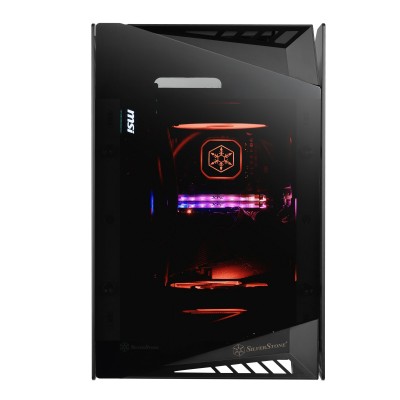 Case Silverstone SST-LD03B Lucid Mini-Tower Nero