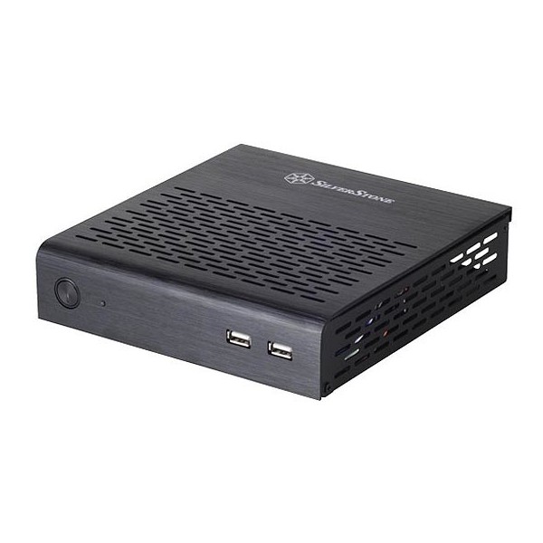 Case SilverStone SST-PT13B-USB3.0 Petit Thin Mini-ITX Nero