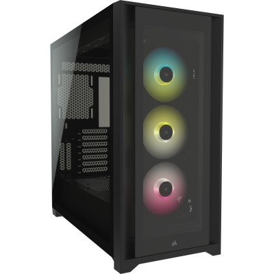 Corsair iCUE 5000X RGB Midi-Tower Tempered Glass Nero