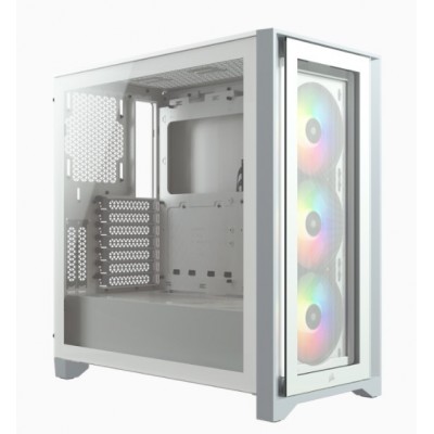 Case Corsair iCUE 4000X RGB Midi-Tower Vetro Temperato bianco