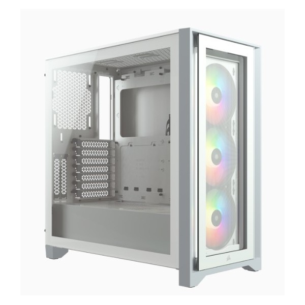 Case Corsair iCUE 4000X RGB Midi-Tower Vetro Temperato bianco