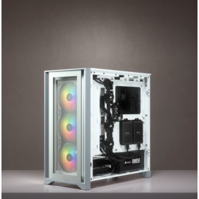 Case Corsair iCUE 4000X RGB Midi-Tower Vetro Temperato bianco