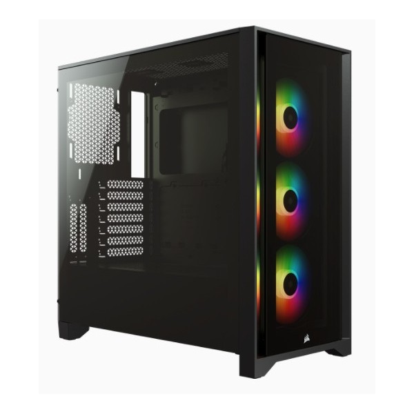 Case Corsair iCUE 4000X RGB Midi-Tower Vetro Temperato Nero