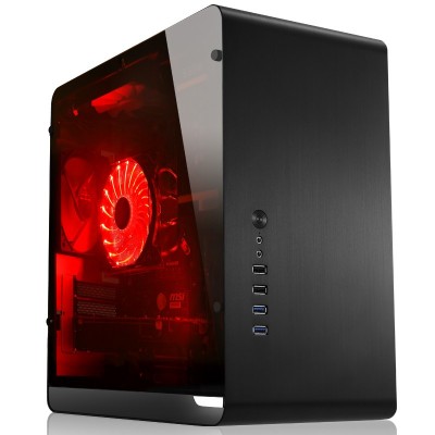 Case Jonsbo UMX3 Window Micro ATX Vetro Temperato Nero