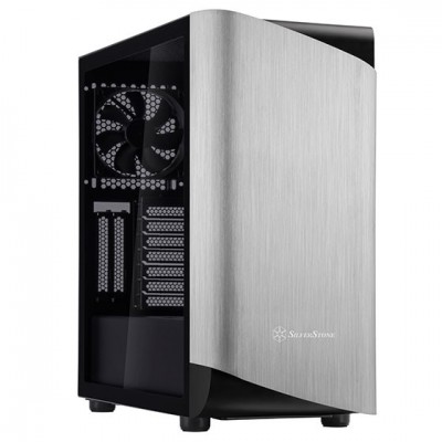 Case SilverStone Seta A1 Midi-Tower Vetro Temperato Nero Grigio