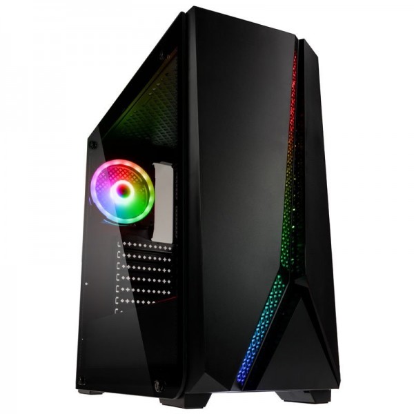 Case Kolink Quantum RGB Mid Tower Vetro Temperato Nero