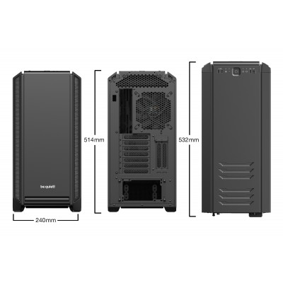 Case be quiet! Silent Base 601 Midi-Tower Nero