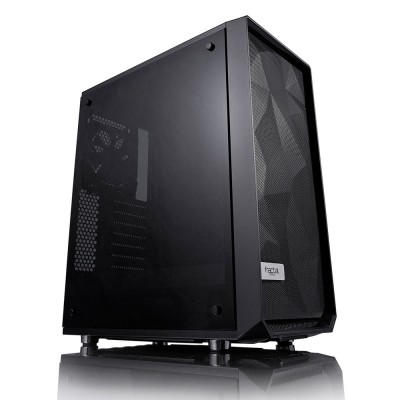 Case Fractal Design Meshify C Midi-Tower Dark Vetro Temperato nero