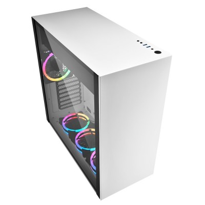 Case Sharkoon PURE STEEL Bianco RGB