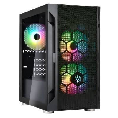 Case SilverStone Fara H1M PRO Micro-ATX ARGB Nero