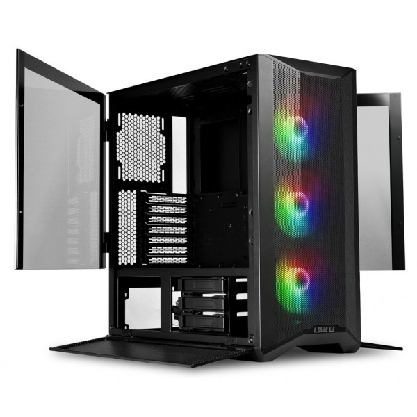 Case Lian Li LANCOOL II Mesh C RGB Midi-Tower Vetro Temperato Nero