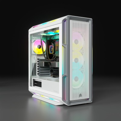 Case Corsair iCUE 5000T Midi-Tower RGB Vetro Temperato Bianco