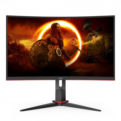 Monitor AOC C27G2ZU BK 27'' FullHD VA AMD Free-Sync HDMI Nero Rosso