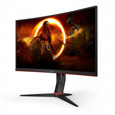 Monitor AOC C27G2ZU BK 27'' FullHD VA AMD Free-Sync HDMI Nero Rosso