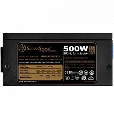 Alimentatore Silverstone SST-SX500-LG v2.1 SFX-L 80 PLUS Gold modular 500W