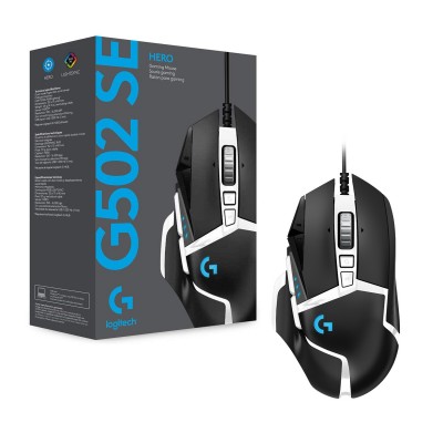 Mouse Logitech G502 SE Hero Gaming Nero Bianco