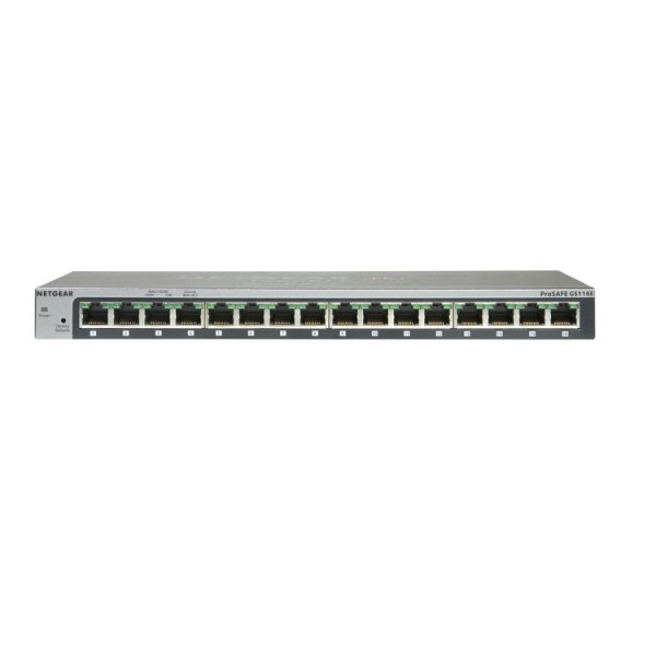 Switch Netgear GS116GE 16 porte 10/100/1000 Mbps