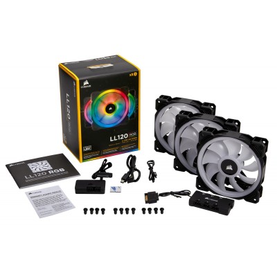 Ventola Corsair LL120 Node PRO High Performance PWM (RGB) Triple