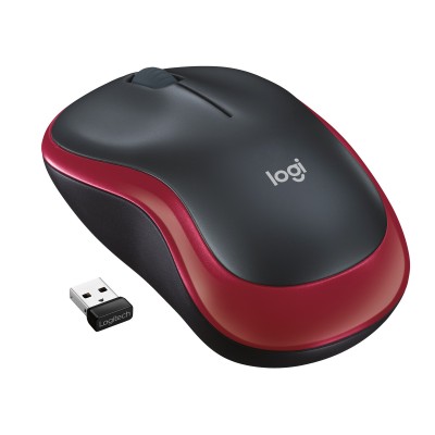 Mouse Logitech M185 Wireless Rosso