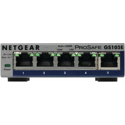 Switch NETGEAR Pro Safe 5 Porte 10 100 Mbps GS105E-200PES