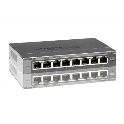 Switch NETGEAR Pro Safe 8 Porte 10 100 Mbps GS108E-300PES