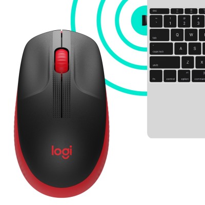 Mouse Logitech M190 Wireless rosso 910-005908