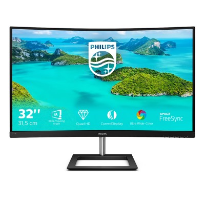 Monitor Philips 325E1C 00 31'' QHD VA AMD Free-Sync Curvo HDMI Nero