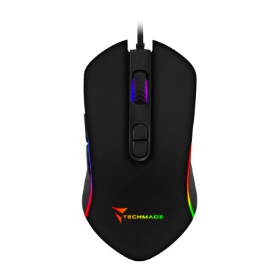 Mouse Techmade TM-PG-64 Ambidestro USB tipo A 3200 DPI