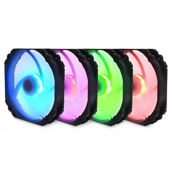 Scythe Kaze Flex 140 RGB PWM Case per computer Refrigeratore 14 cm Nero, Bianco