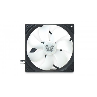 Scythe Kaze Flex 140 Square RGB PWM Case per computer Refrigeratore 14 cm Nero, Bianco