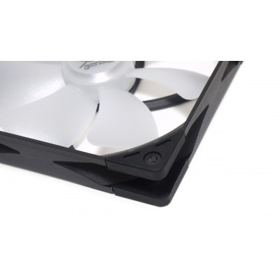 Scythe Kaze Flex 140 Square RGB PWM Case per computer Refrigeratore 14 cm Nero, Bianco