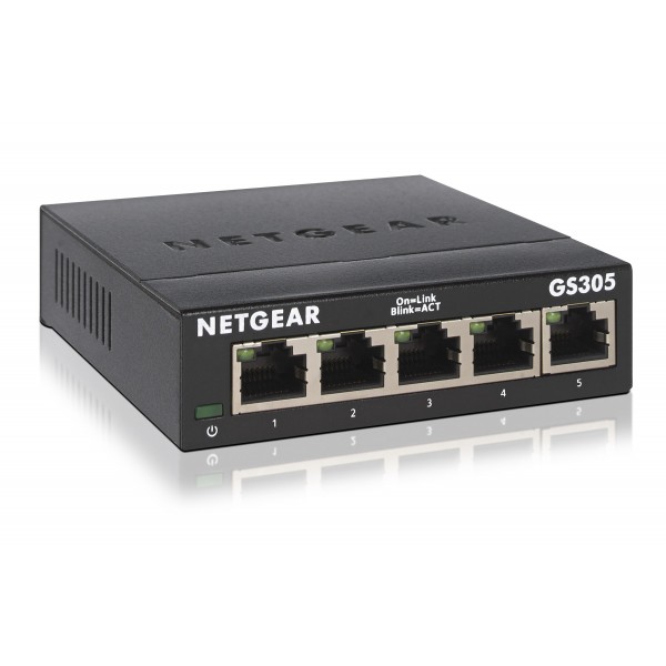 Switch NETGEAR 5-porte 10/100/1000 GS305-300PES