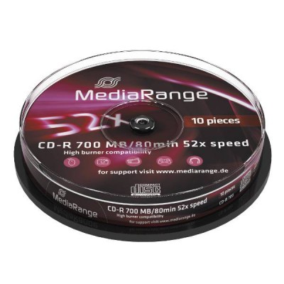 CD-R MediaRange 700 MB box 10 pezzi