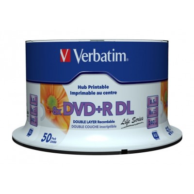 DVD+R DL Verbatim 8,5 GB box 50 pezzi