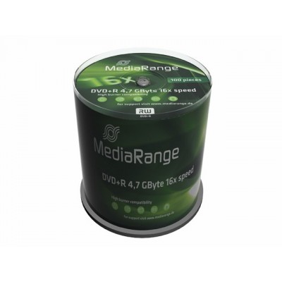 DVD+R MediaRange 4,7 GB box 100 pezzi