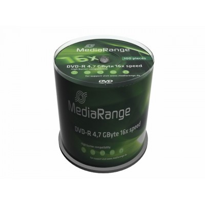 DVD-R MediaRange 4,7 GB box 100 pezzi