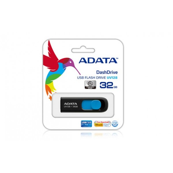 Pendrive ADATA DashDrive UV128 128GB USB 3.2 Nero, Blu