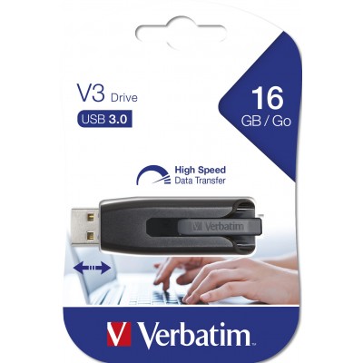 Pendrive Verbatim V3 USB 16 GB 3.0 Nero