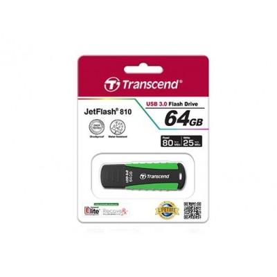 Pendrive Transcend JetFlash 810 64GB USB 3.2 Nero, Verde