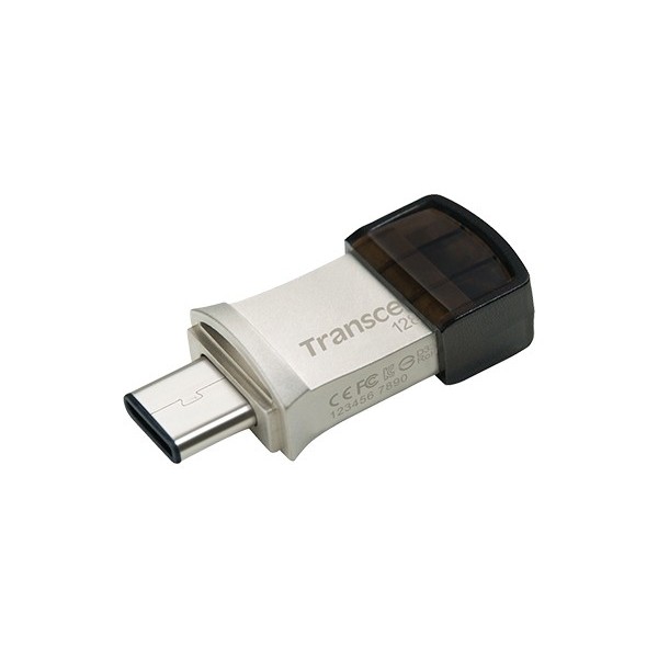 Pendrive Transcend JetFlash 890 128 GB USB Type-A / USB Type-C 3.2 Nero, Argento