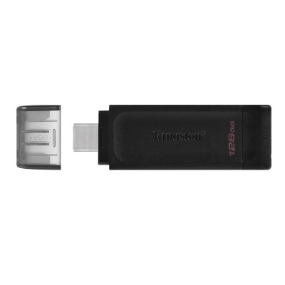 Pendrive Kingston DataTraveler 70 128 GB USB tipo-C 3.2 Nero